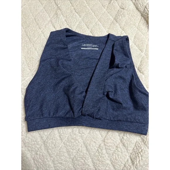Lanston Activewear Set Cropped Bra high-rise Leggings NWT NWOT XS - Picture 6 of 8